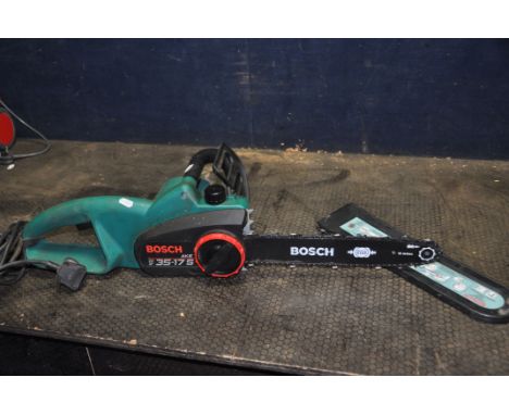 A BOSCH AKE 35-17S ELECTRIC CHAINSAW with 13in cut (PAT pass and working)