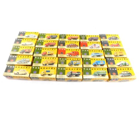Vanguard model trucks and cars, 1:43 scale, boxed. (1 box)