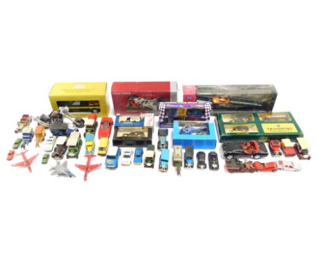 Diecast vehicles buses and bikes, to include Days Gone by Lledo, Cadburys Cameo Collection for Corgi, play worn vehicles, Cha