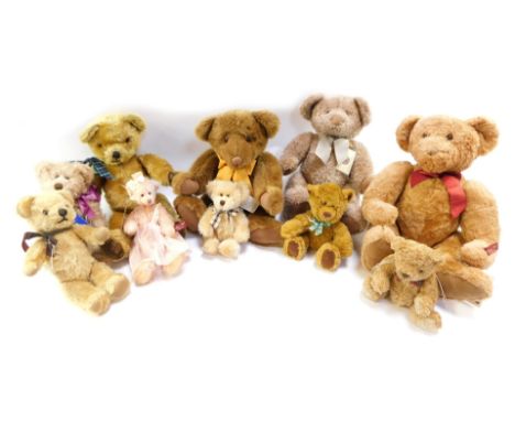 A group of Russ and other Teddy Bears, to include Connoisseur Bear Collection, Russ, two large Vintage Edition Bears, etc. (1