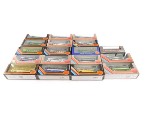 Exclusive First Editions diecast model buses, 1:76 scale. (1 tray plus)