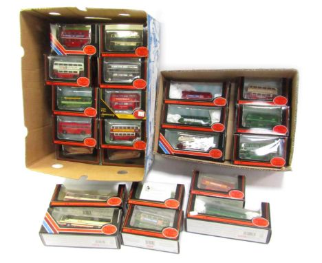 Exclusive First Editions diecast buses, 1:76 scale, boxed. (1 box)