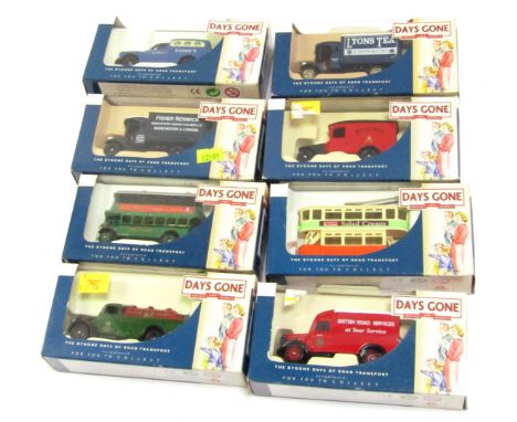 Eight Lledo Days Gone model vintage transport diecast vehicles, each in presentation box. (8)
