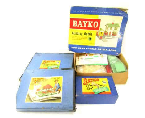 Bayko building sets, comprising converting set two times, the building set for Plumpton Engineering Company Ltd, Liverpool, c