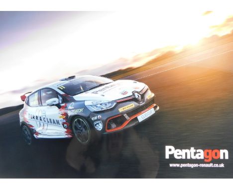 A Pentogon Calicut rally car print, 85cm x 61cm.