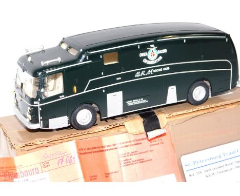 A St.Petersburg Tram Collection, 1:43 scale model of the 1959 Leyland Royal Tiger Worldmaster LRT 3.1 BRM transporter (Marsha