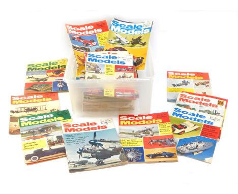 A group of Scale Model Magazines, mainly from 1970's. (1 box)