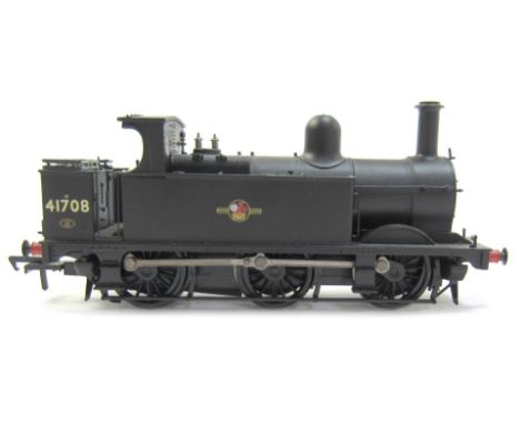 A Bachmann Branchline O gauge Johnson class 1F locomotive, in black livery, 0-6-0T, 41708.