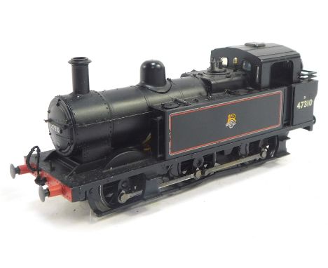 A Bachmann Branchline 33-22 6U class 3F Fowler Jinty locomotive, 0-6-0, 7310, in black livery.