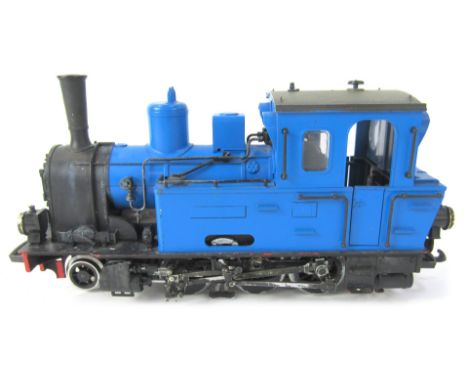 An LGB by Lehmann G scale locomotive, BR livery.