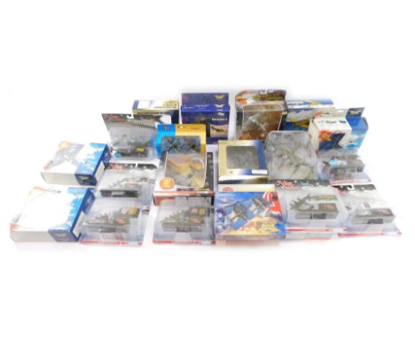 Diecast aeroplanes, including Avro Lancaster Nose Art, Corgi War Birds, Witty Wings Messerschmitt Battle of Britain and other