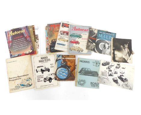 Automobile and marine magazines, to include Coastal Command, The Air Battle of Malta, Bomber Command, The Autocar 1949, The M