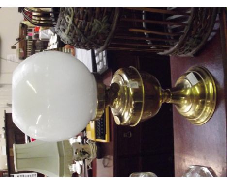 Brass oil lamp