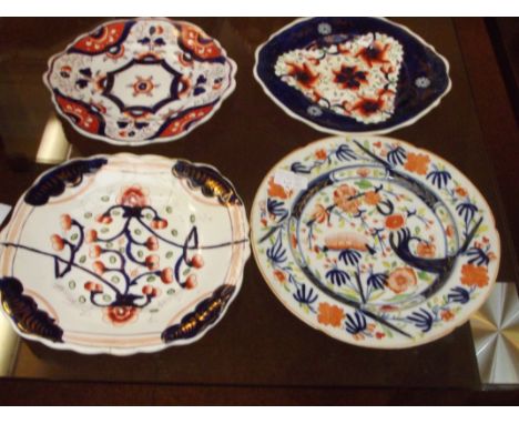 4 Imari plates