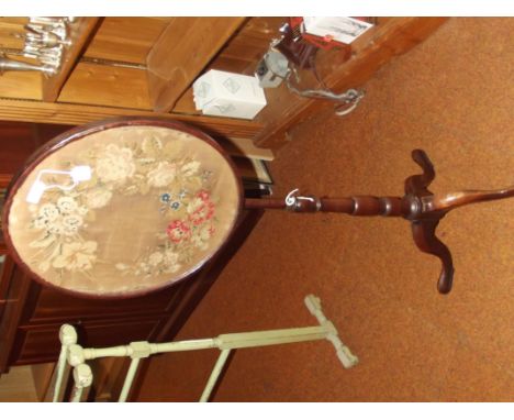 Victorian fire screen