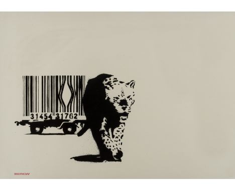 δ Banksy (b.1974)BarcodeScreenprint, 2004, signed and numbered from the edition of 150 in pencil, with the red Banksy tag, on