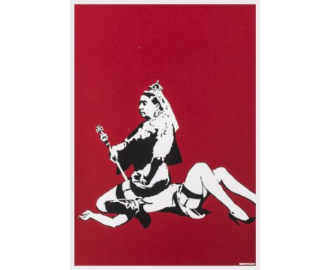 δ Banksy (b.1974)Queen VicScreenprint in colours, 2003, numbered from the edition of 500 in pencil, on wove paper, printed an
