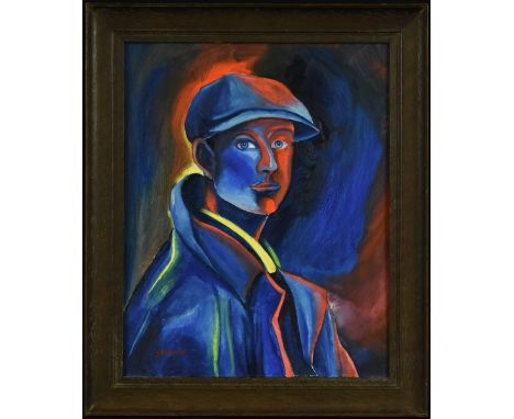 Samson (20th century)A Fauvist Portrait of a Young L. S. Lowrysigned, oil on board, 31cm x 25cm