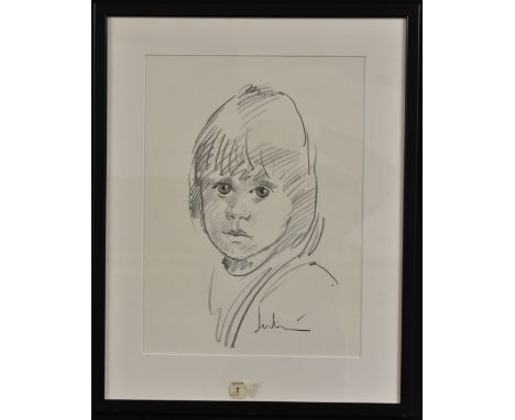 Robert Lenkiewicz (1941 - 2002)Portrait of Philipsigned, pencil drawing, 36.5cm x 26.5cmProvenance: Portraits of the vendor's