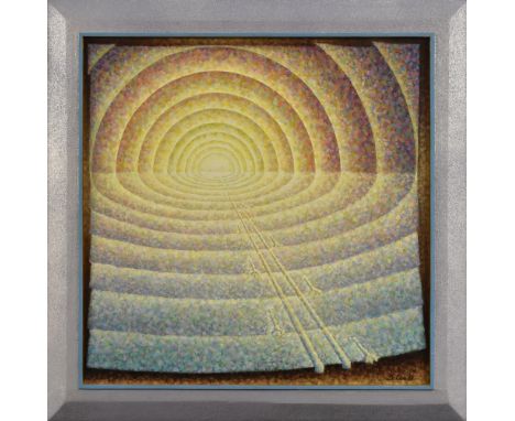 Lubos Zvicina (bn. 1936, Czech)Track from the Light signed, oil on canvas, 60cm x 60cm 