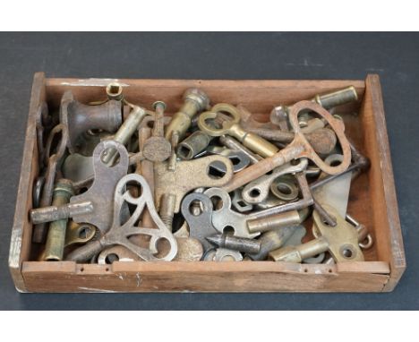 Tray of clock keys 