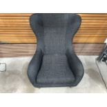 NO RESERVE Sits High Back Fabric Armchair