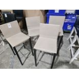 NO RESERVE Four Walter Knoll Andoo Barstools