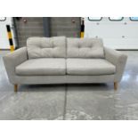 NO RESERVE Grey Fabric Sofa