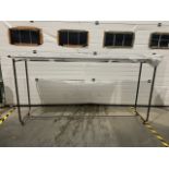 NO RESERVE Industrial Style Glass Top Hanger Rails