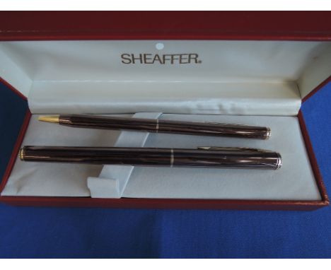 A Sheaffer roller ball and ballpoint pen set boxed as new