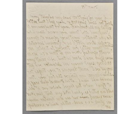 *Letters and Manuscript miscellanea. A group of over 30 letters, related papers and manuscript miscellanea, 18th and 19th cen