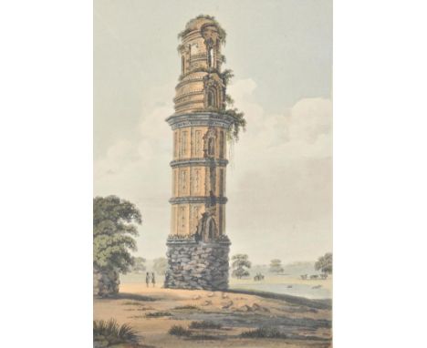 Creighton (Henry). The Ruins of Gour Described and Represented in Eighteen Views; with a topographical map, 1st ed., 1817, ha