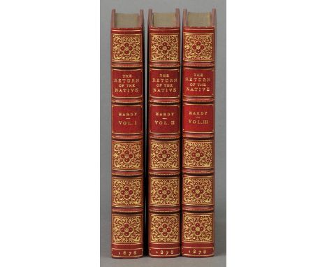 Hardy (Thomas). The Return of the Native, 3 vols., 1st edition, London: Smith, Elder, & Co., 1878, half-titles, lithograph fr