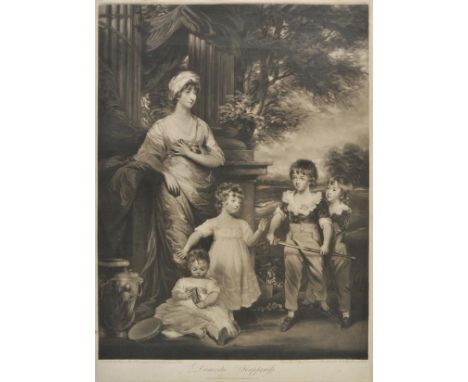 *Young (John). Domestic Happiness, published John Young, 1799, uncoloured mezzotint after J.Hoppner, very slight spotting and