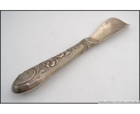 A good Victorian silver sorbet - ice cream scoop by Harrison Brothers & Howson - George Howson. Bearing London hallmarks for 