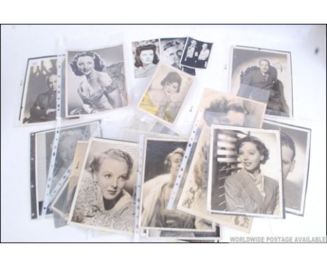 AUTOGRAPHS: A fascinating collection of vintage early film star photographs and autographs. Some seldom seen stars to include