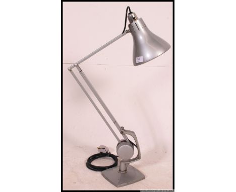 An original vintage / retro mid 20th century Hadrill & Horstmann industrial counterbalance anglepoise office desk lamp, in or