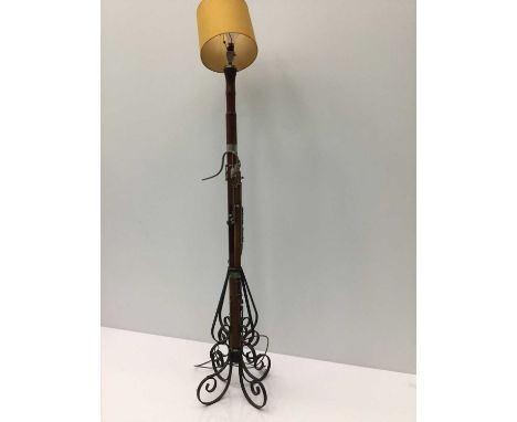 Quirky standard lamp, adapted from a bassoon (requires rewiring)