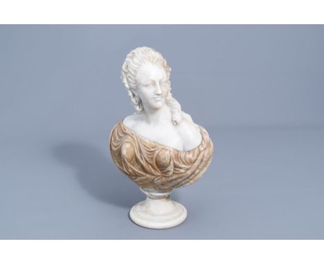 Full title: Augustin Pajou (1730-1809, after): Portrait bust of Madame la Comtesse du Barry (Marie-Jeanne BŽcu), marble, 19th