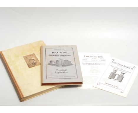 Continental Scientific Instrument Manufacturer's Catalogues,  including Ernst Leitz 1941 commemorative book, Prism Binocular 