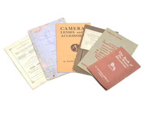 Microscope Catalogues and Manufacturer's Publications and Others,  W Watson & Sons - microscopes (8), telescopes (2), camera 