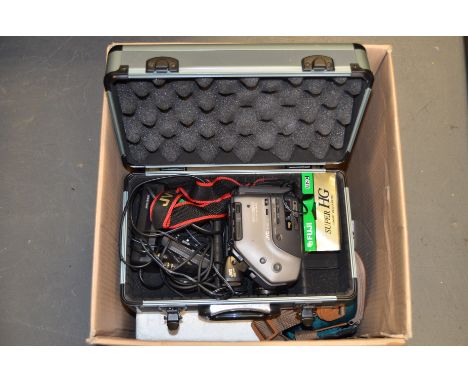 Camcorders and Video Recording Equipment, incl; Canon MV200 camcorder, JVC GR-AX10 camcorder, Olympus VX-303-E color video ca