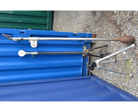 Studio Light Stand with Boom, MP boom, large counterweight, wheeled stand and Bilora tripod 