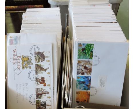 A collection of approx 450 assorted GB first day covers.