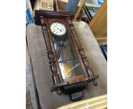 A VIENNA WALL CLOCK