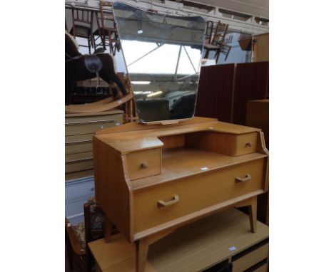 A G-PLAN LIGHT OAK RETRO DRESSING TABLE CIRCA 1950S