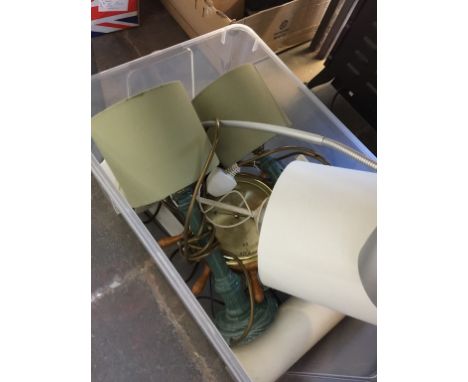BOX WITH LAMPS AND BAROMETER    T2
