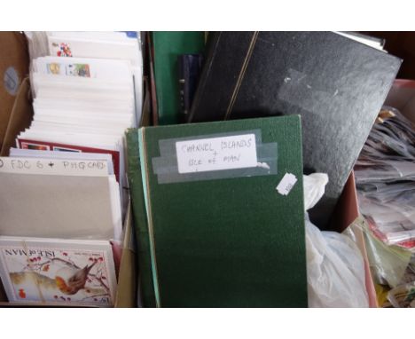 A LARGE COLLECTION OF GB STAMPS in albums, stock books and loose, first day covers and definitives