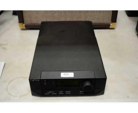 Cyrus 6A stereo integrated amplifier, in black. 