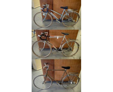Three vintage bicycles: comprising; 'Wisp B4'; 'The Winner'; and 'Merlin'.